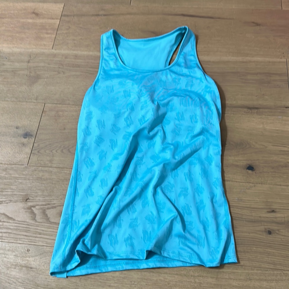 Rabbit Running teal tank. Size S.